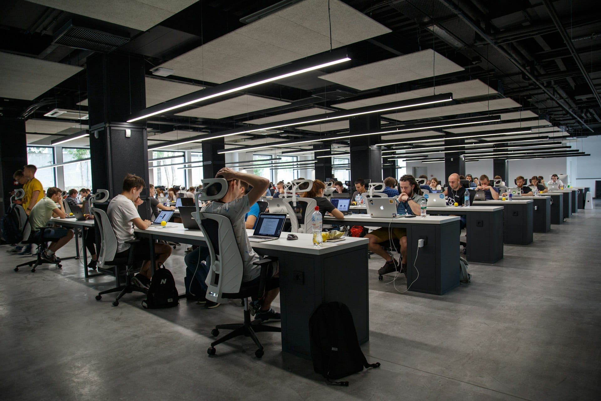 Startup and business team in modern office